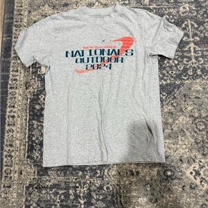 New Balance Nationals Outdoor 2024 Gray T-Shirt